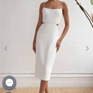 Jenny Yoo Leia Little White Dress, Sz 0